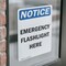 Signmission Emergency Flashlight Here, 7 in W x Rectangle, Vinyl Decal OS-2PACK-NS-D-710-V-11839 - alternate 3